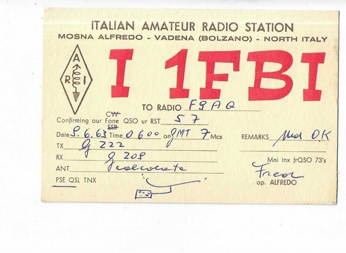 Carte qsl radio amateur - radio,