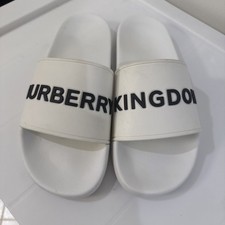 Burberry Slides Burberry Kingdom White Men’s Size 41 Authentic