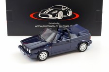 1:18 Norev VW Golf 1 Cabriolet Etienne Aigner 1990 Bleu Métallisé Minuit - Limi