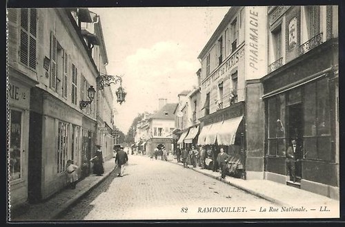 Cpa rambouillet rue - la,