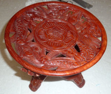 Superb Exotic Wooden Dragon Decor Asian Vase Holder/Door