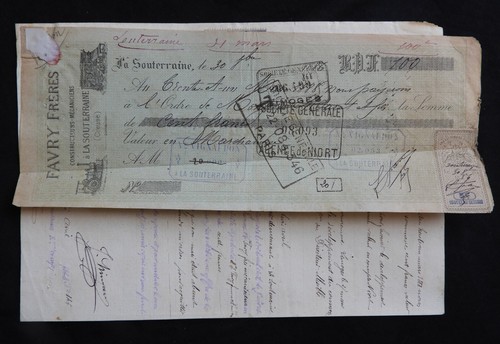 Lettre change timbres - de, /