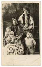 1910s Native American Women Dalles Oregon Studio RPPC Photo