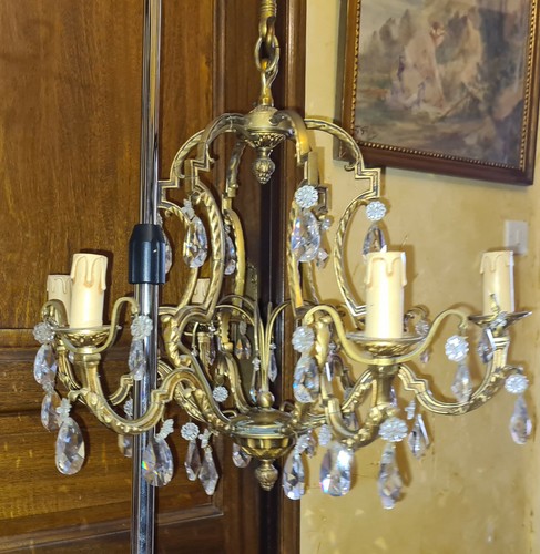 Lustre bronze doré style