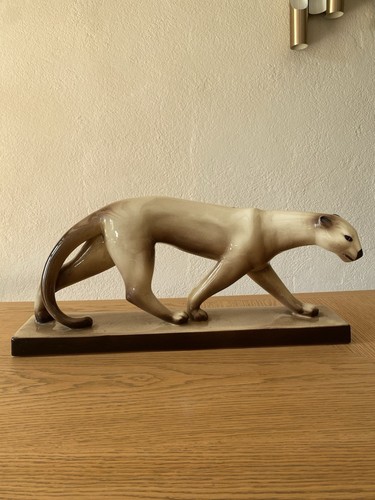 Statue panthère art déco - art, en