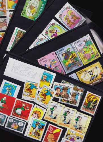 Superbe collection timbres - timbres, bd