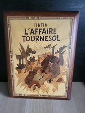  MARQUETERIE  EN BOIS TINTIN