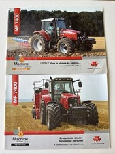2004 Massey Ferguson MF 7400 Tractors Brochures x2 Agritechnique LOT