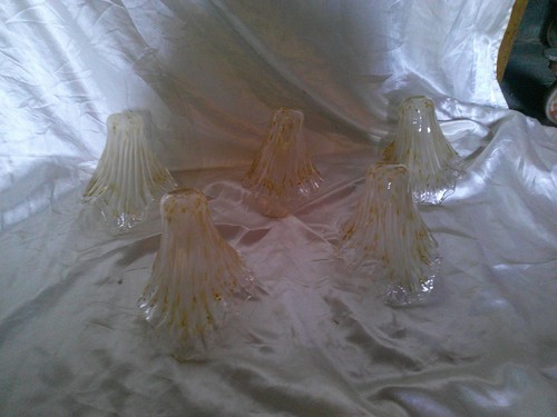 Abats jours tulipe verre - 5,