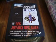 AFFICHE EXPOSITION JOYAUX DES RUES 1987 PLAQUES EMAILLEES NICOLAS