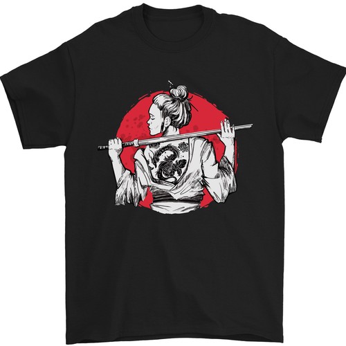 Shirt homme samurai tatouage - t-shirt,