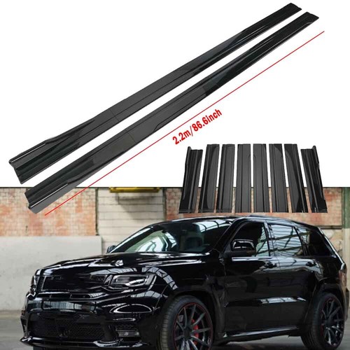 Gloss black side skirt - gloss,