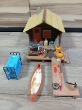LOT PLAYMOBIL CABANE TRAPPEUR
