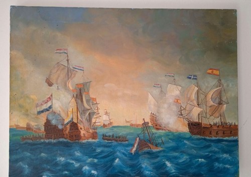 Grande peinture sur - , toile