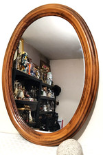 miroir mural ancien ovale en