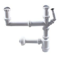 Tuyau de vidange mural double