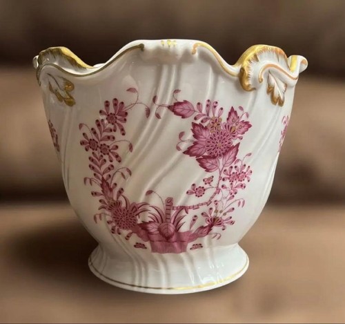 Vase fleurs roses herend - vase,