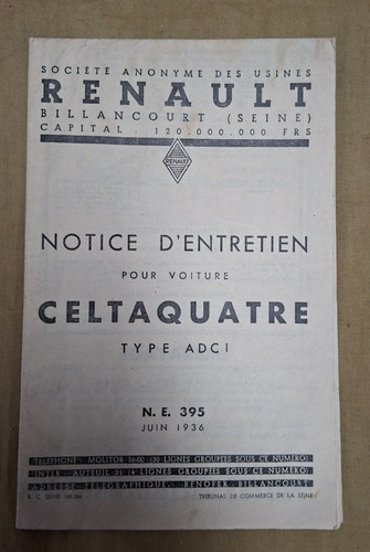 Notice entretien renault - notice,