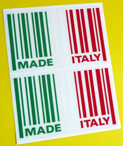 Fabriqué italie drapeau - fabriqué, en