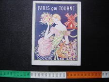 Theatre program MOULIN ROUGE Paris that turns Miss MISTINGUETT