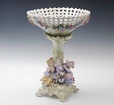 DRESSEL KISTER DRESDEN STYLE FIGURAL PORCELAIN CENTERPIECE BOWL 12" children