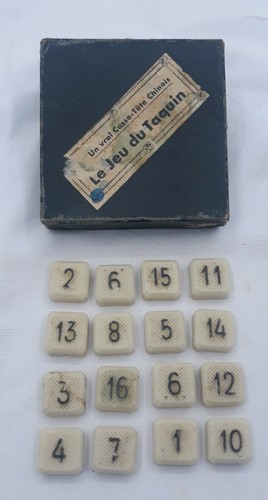 Ancien jeu taquin pieces - le,