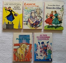 Lot 5 Livres Hachette Bibliothèque  Rose  - Tendance  Déco