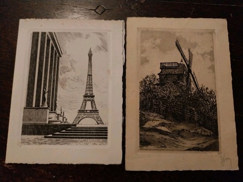 Gravures anciennes pointe - 2,