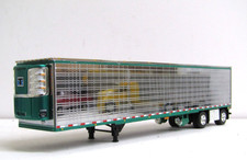 DCP green/chrome Utility spread axle reefer trailer 1/64 new no box