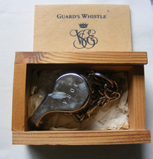 Vintage 2002 Guards Whistle Venice Simplom Orient Express with chain & box