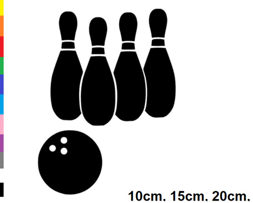 Autocollant bowling tir - , au