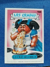 Les Crados série 2 / Carte numéro 194 en parfait état /French Garbage pail kids.