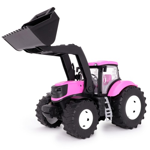 Tracteur rose avec - cm,
