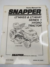 Snapper LT14H33 & LT14H41 Series 1 Hydro Tractor