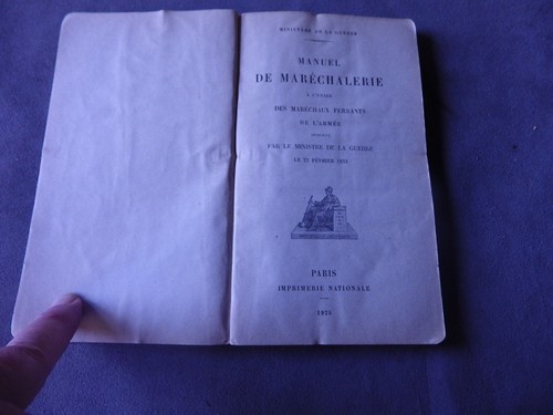 Manuel marechalerie l - marechalerie,
