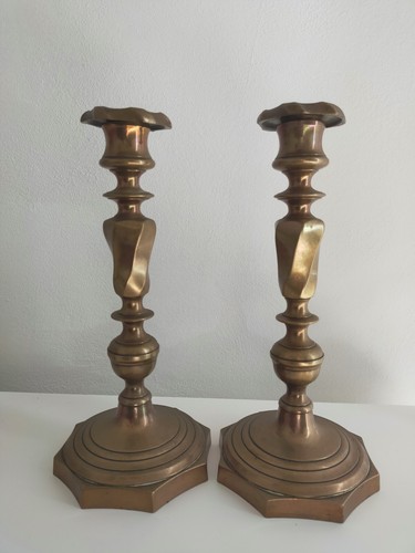 Paire bougeoirs chandeliers - paire,