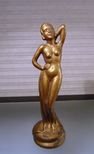 Vintage Art Deco Style Nude Plaster Figure Statue