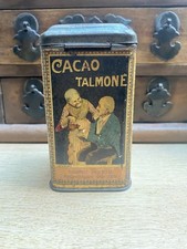 Antique Talmone Cocoa Metal Advertising Box