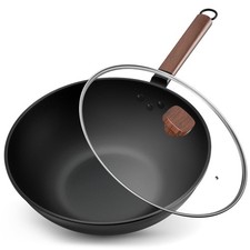 Wok 33 cm 5,6 L en acier au