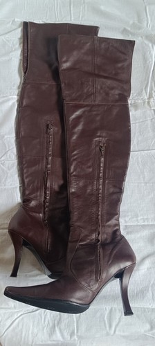 Bottes cuissardes marron - , très