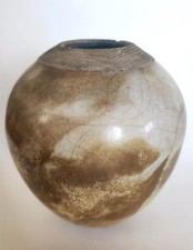 Vase en Raku signé