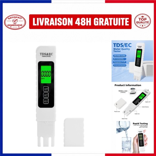 Testeur qualité eau 1 - eau, 3-en-1
