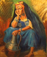 " Femme berbère " HST  Edmond