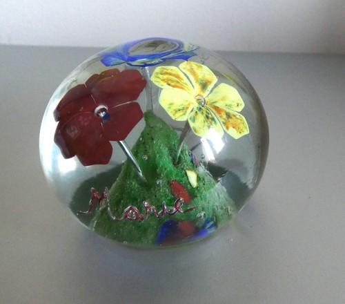 Vintage boule verre sulfure - vintage,