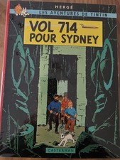 Tintin : vol 714 pour sydney (édition 1968 / tranche rouge)