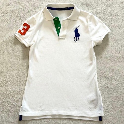 Polo blanc ralph lauren y2k - polo,