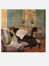 1968 Vintage Print Plate Edouard Vuillard Painting The Chaise Longue Symbolism
