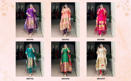 Neuf femme jacquard paithani - femme,