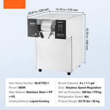 Machine À Râper La Glace En Flacon De Neige Commerciale 175 Kg/24H En Inox