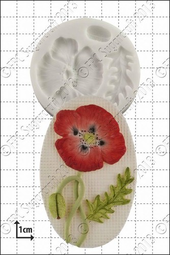 Moule silicone coquelicot - coquelicot, kit